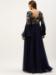 Picture of Georgette & Organza Midnight Blue Readymade Gown