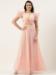 Picture of Georgette & Organza Burly Wood Readymade Gown