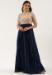 Picture of Georgette & Organza Dark Slate Grey Readymade Gown