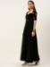 Picture of Grand Georgette & Organza Black Readymade Gown