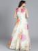 Picture of Georgette & Organza Off White Readymade Gown