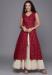 Picture of Cotton & Organza Saddle Brown Kurtis And Tunic