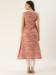 Picture of Cotton & Organza Indian Red Kurtis And Tunic