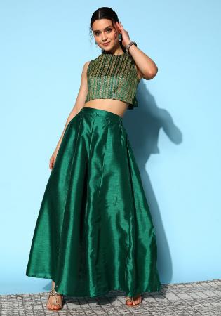 Picture of Bewitching Crepe Sea Green Kurtis & Tunic