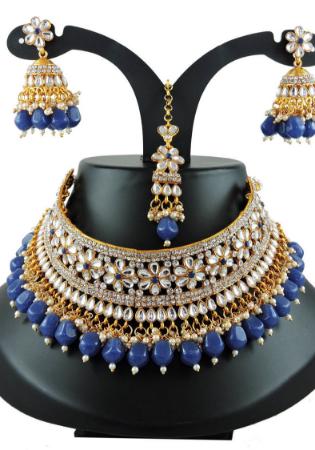 Picture of Alluring Blue Necklace Set