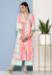 Picture of Cotton & Organza Light Pink Kurtis And Tunic