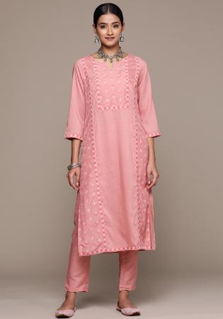 Picture of Pleasing Chiffon Rosy Brown Kurtis & Tunic