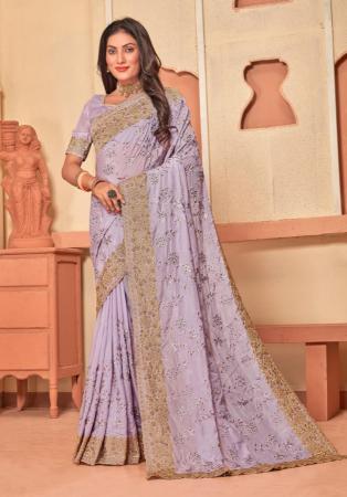 Picture of Classy Silk Rosy Brown Saree