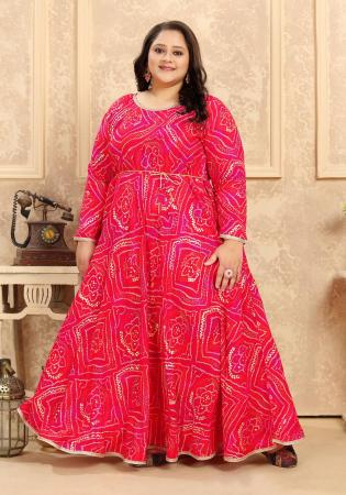 Picture of Enticing Rayon Medium Violet Red Kurtis & Tunic