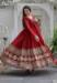 Picture of Fine Georgette Maroon Readymade Gown