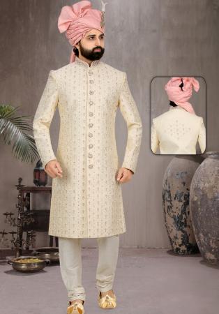 Picture of Enticing Georgette Tan Sherwani
