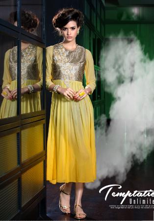 Picture of Exquisite Georgette Tan Kurtis & Tunic