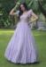 Picture of Fine Georgette Light Steel Blue Readymade Gown
