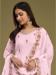 Picture of Ravishing Georgette Pink Straight Cut Salwar Kameez