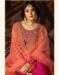 Picture of Georgette Medium Violet Red Straight Cut Salwar Kameez