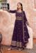 Picture of Superb Georgette Purple Straight Cut Salwar Kameez