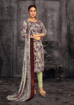 Picture of Alluring Crepe Silver Straight Cut Salwar Kameez