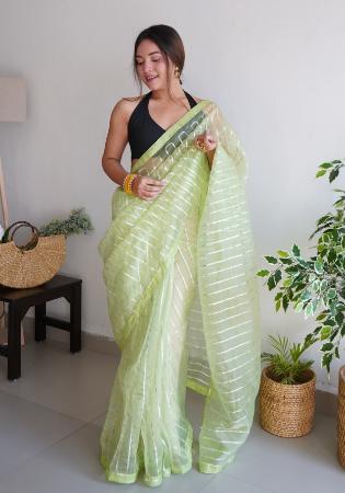 Picture of Nice Organza Off White Saree