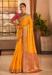 Picture of Elegant Silk Orange Saree