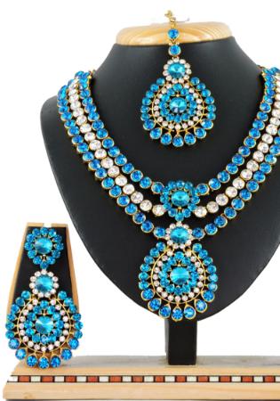 Picture of Splendid Steel Blue Necklace Set