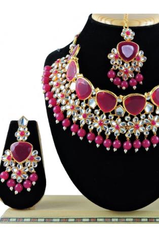 Picture of Marvelous Pale Violet Red Necklace Set