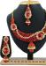 Picture of Exquisite Maroon Necklace Set