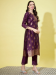 Picture of Cotton & Silk Purple Readymade Salwar Kameez