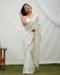 Picture of Shapely Georgette & Organza Off White Saree