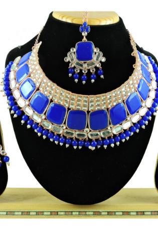 Picture of Wonderful Midnight Blue Necklace Set