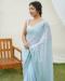Picture of Bewitching Georgette Light Steel Blue Saree
