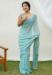 Picture of Excellent Georgette Light Steel Blue Saree
