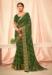 Picture of Sublime Georgette Dark Olive Green Saree