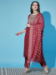 Picture of Cotton & Silk Indian Red Readymade Salwar Kameez
