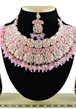 Picture of Stunning Pale Violet Red Necklace Set