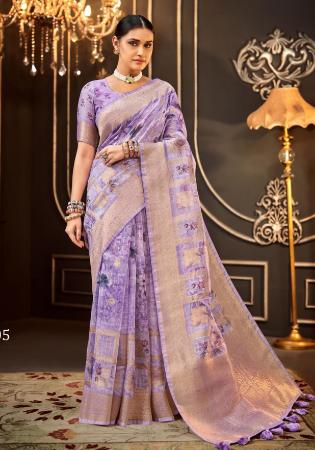 Picture of Admirable Silk Light Slate Grey Saree