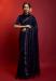 Picture of Wonderful Georgette Navy Blue Saree