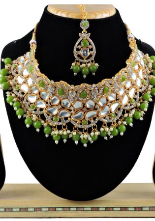 Picture of Enticing Olive Drab Necklace Set