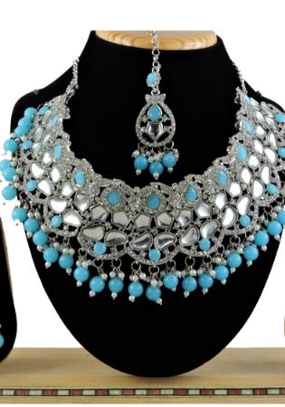 Picture of Magnificent Sea Green Necklace Set