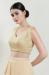 Picture of Good Looking Chiffon Tan Designer Blouse