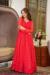 Picture of Charming Georgette Crimson Readymade Gown