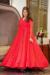 Picture of Charming Georgette Crimson Readymade Gown