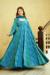 Picture of Well Formed Georgette Teal Readymade Gown