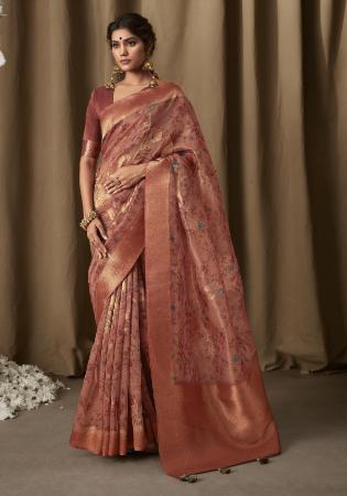 Picture of Splendid Georgette Indian Red Saree