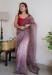 Picture of Amazing Organza Brown Saree