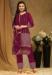 Picture of Georgette Deep Pink Straight Cut Salwar Kameez