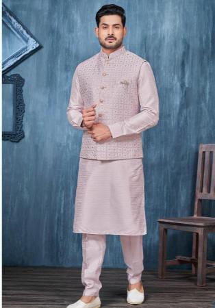 Picture of Ideal Silk Silver Kurtas