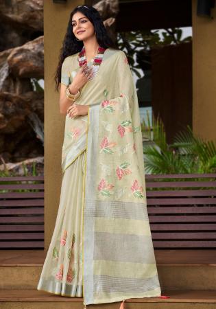 Picture of Sublime Linen Rosy Brown Saree