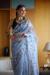 Picture of Lovely Organza Sky Blue Saree