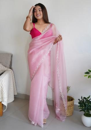 Picture of Good Looking Organza Thistle Saree