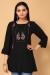 Picture of Ideal Rayon Black Kurtis & Tunic